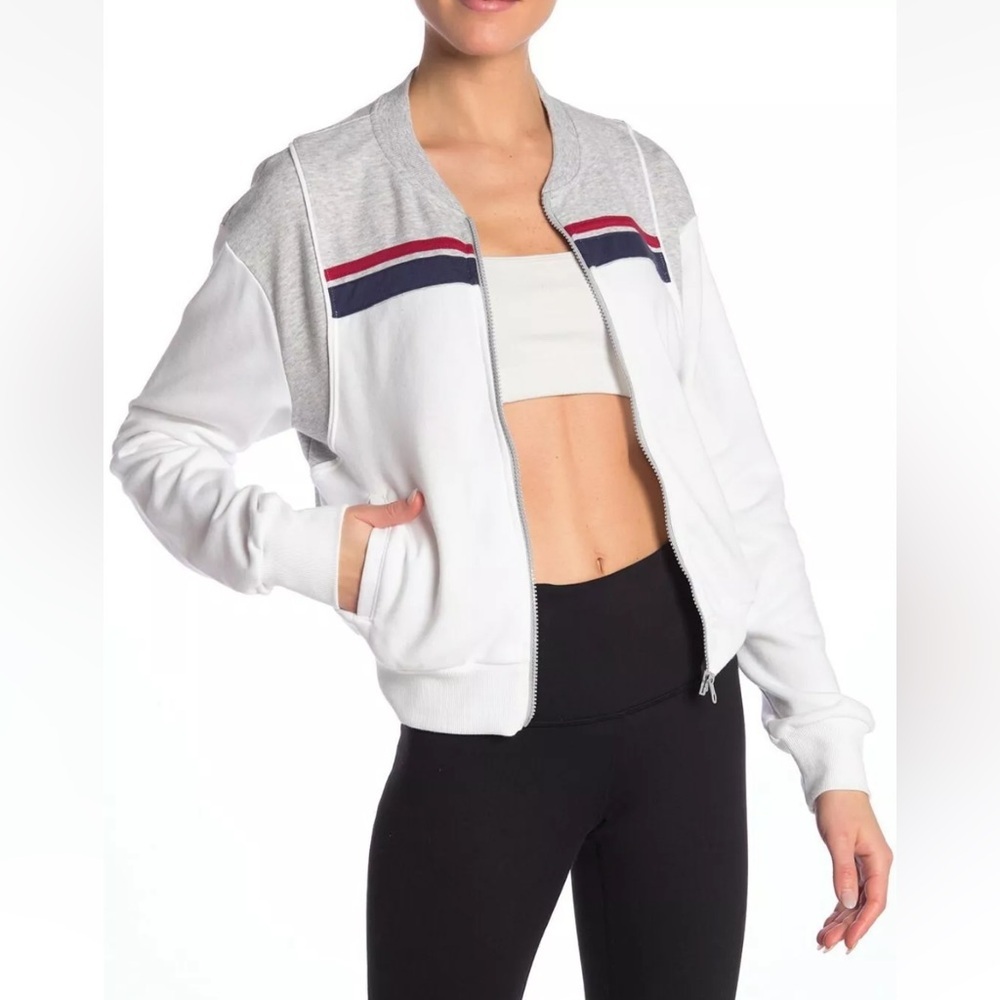 Champion Women's White and Gray Sweater